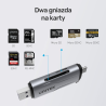 Czytnik kart SD i microSD USB-C USB-A 5Gbps | Unitek R1010A