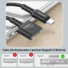 Kabel USB-C do MagSafe 3 140W 2m czarny oplot | Unitek