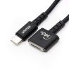 Kabel USB-C do MagSafe 3 140W 2m czarny oplot | Unitek