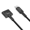 Kabel USB-C do MagSafe 3 140W 2m czarny oplot | Unitek