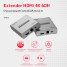 Ekstender HDMI 2.0 przez Ethernet RJ45 4K 60Hz 60m | Unitek