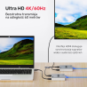 Ekstender HDMI 2.0 przez Ethernet RJ45 4K 60Hz 60m | Unitek