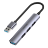 Hub USB-A rozdzielacz 4 porty aluminiowy | Unitek H1208A