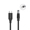 Kabel zasilający USB-C do laptopa DC 5,5x2,5mm 65W | Unitek