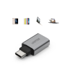 Adapter USB-C do USB OTG aluminiowy szary | Unitek Y-A025CGY