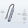 Hub USB-C rozdzielacz 4 porty USB-A aluminiowy | Unitek H1208B