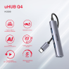 Hub USB-C rozdzielacz 4 porty USB-A aluminiowy | Unitek H1208B